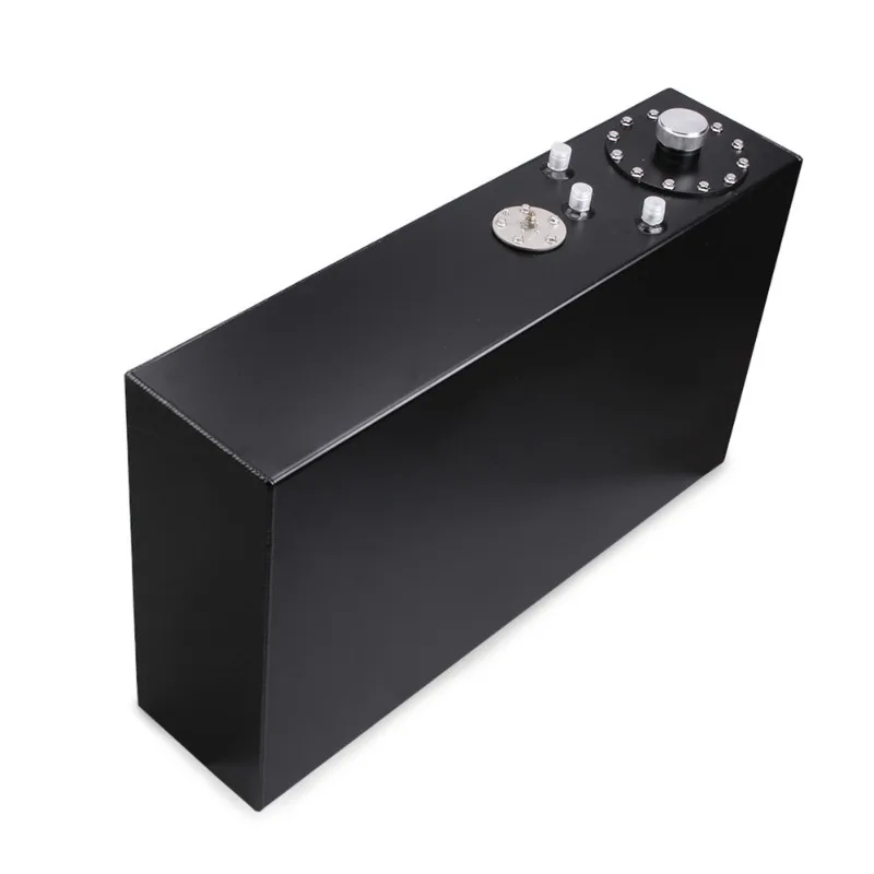 64L Rectangular Subfuel Tank Aluminum Alloy Internal Fuel Cell Foam Cover with Sensor 17 Gallons