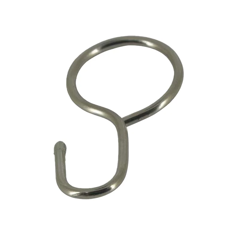 

20 Pieces Bath Curtain Hanging Kit: Metal Rod, Steel Wire Rope, Roman Rings, Track Hooks & Circle Extensions