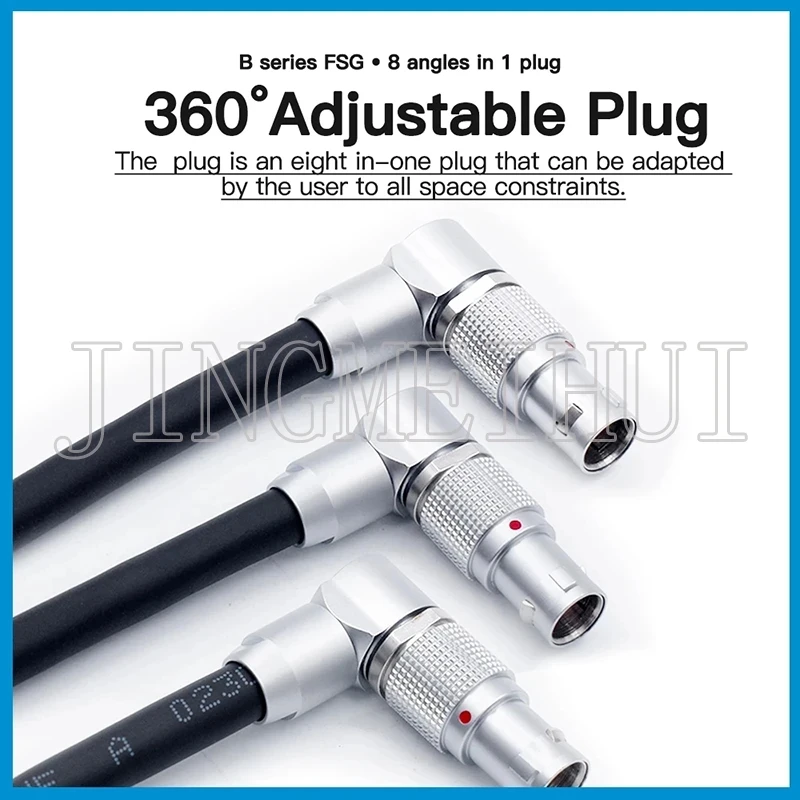 FSG 0B male plug black self-locking connector with 360 ° rotation, transmitting machinetion parameter transmission welding cable