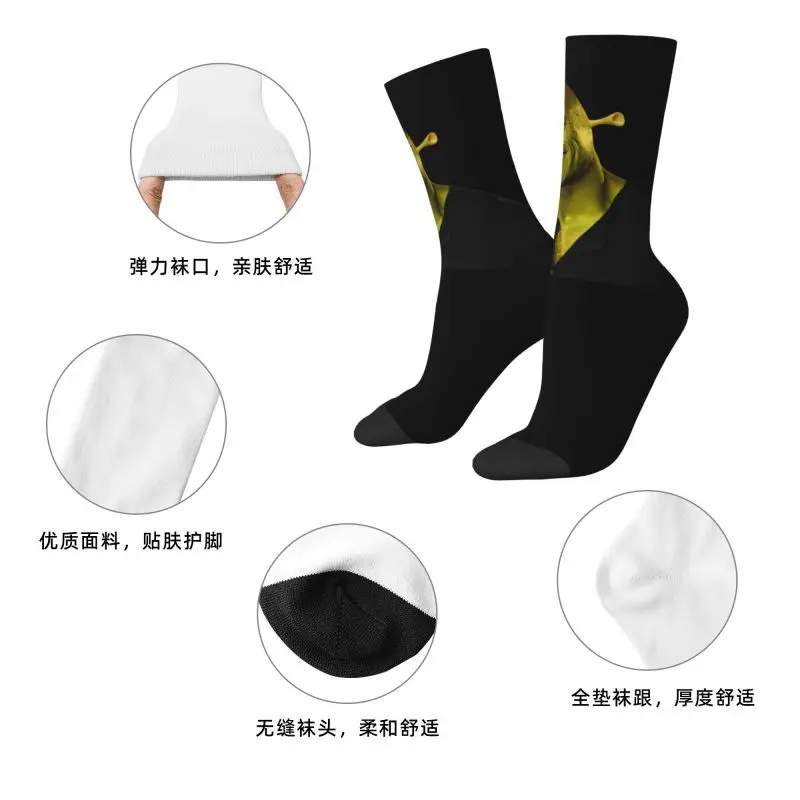 Kawaii دواين The Shrok Johnson Socks الرجال النساء الدافئة ثلاثية الأبعاد طباعة روك العضلات رجل كرة السلة الرياضة طاقم الجوارب