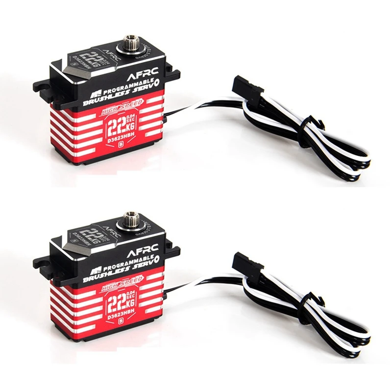 

2X AFRC D3623HBH-S High Speed Brushless Programmable Servo For ALIGN OXY5 MEG, SAB GOBLIN RAW 700, 450-700 Class Helicopters