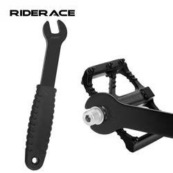 Bike Pedal Wrench 15mm Head Open End Stainless Steel Sturdy Durable MTB Road Bicycle Pedal Spanner Install Remover Repair Tool