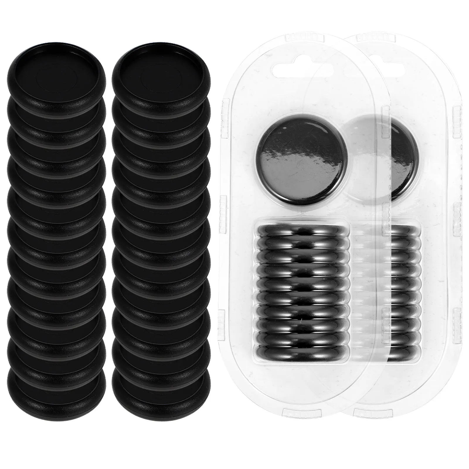 44Pcs ABS Round Binding Buckles Discbound Expansion Discs for DIY Notepads Planners Loose Leaf Binders Office