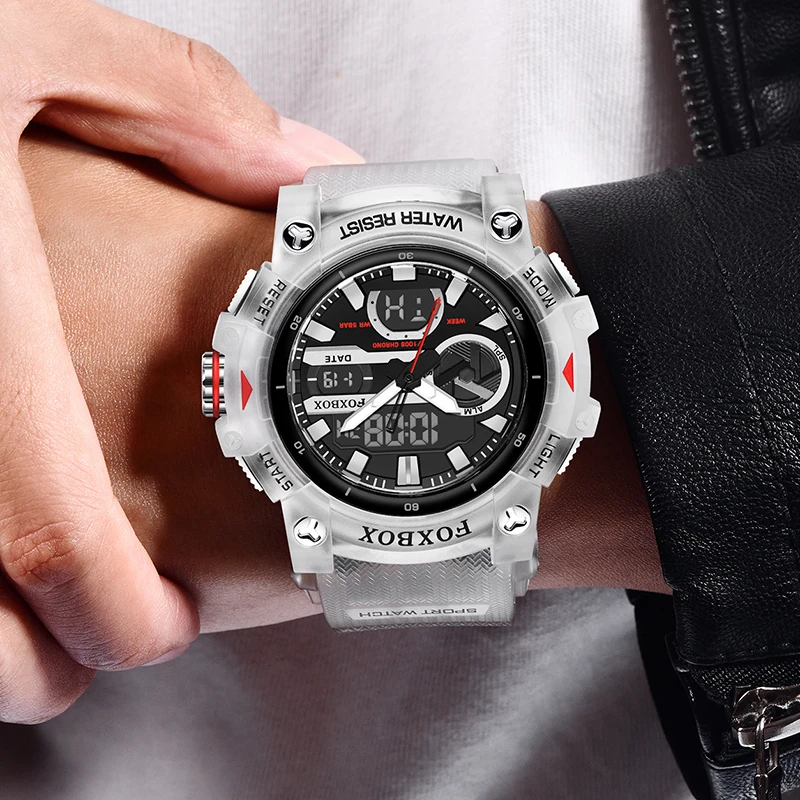 Relogio Masculino LIGE Luminous Men Watch Sport Army Mens Watches Waterproof Dual Display Clock Man Military WristWatch