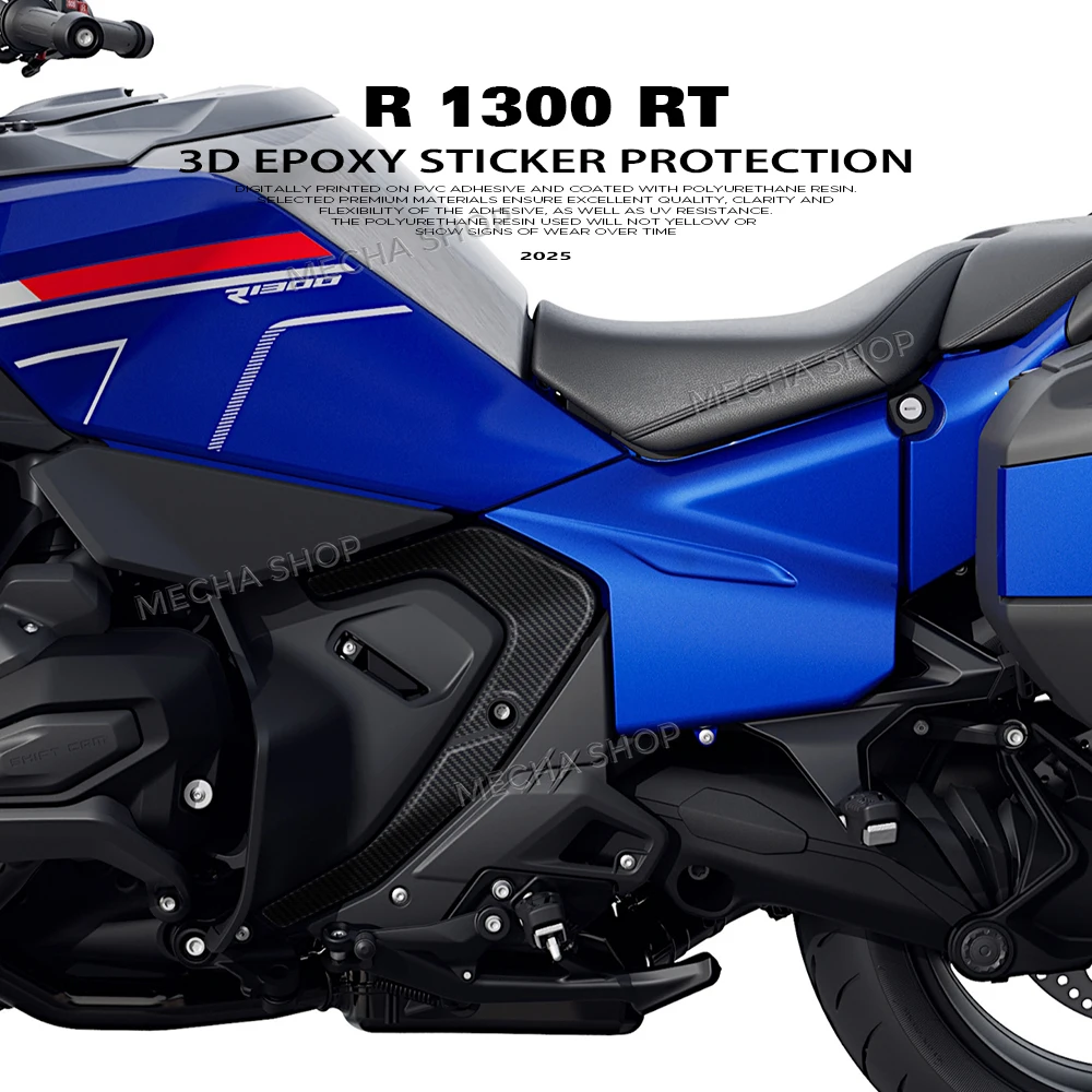 

For R 1300 RT R1300RT 2025 Motorcycle Frame Area Side Protection 3D Gel Epoxy Resin Sticker