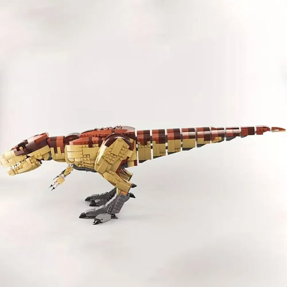 Em estoque dinossauros T. rex moc bloco de construção modelo jurassic park world brinquedo presentes de aniversário natal 3120 peças 75936