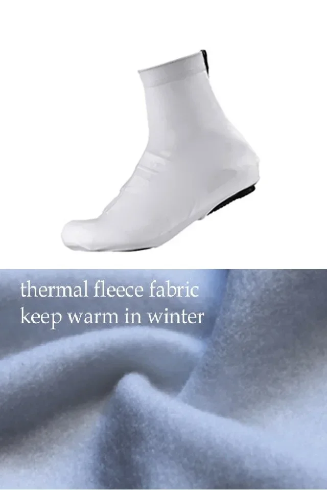 WINTER FLEECE THERMAL 3 COLORS PURE Cycling Shoe Cover Overshoes Lycra Road Bicycle Bike MTB Cycling Shoe Cover Size S-3XL