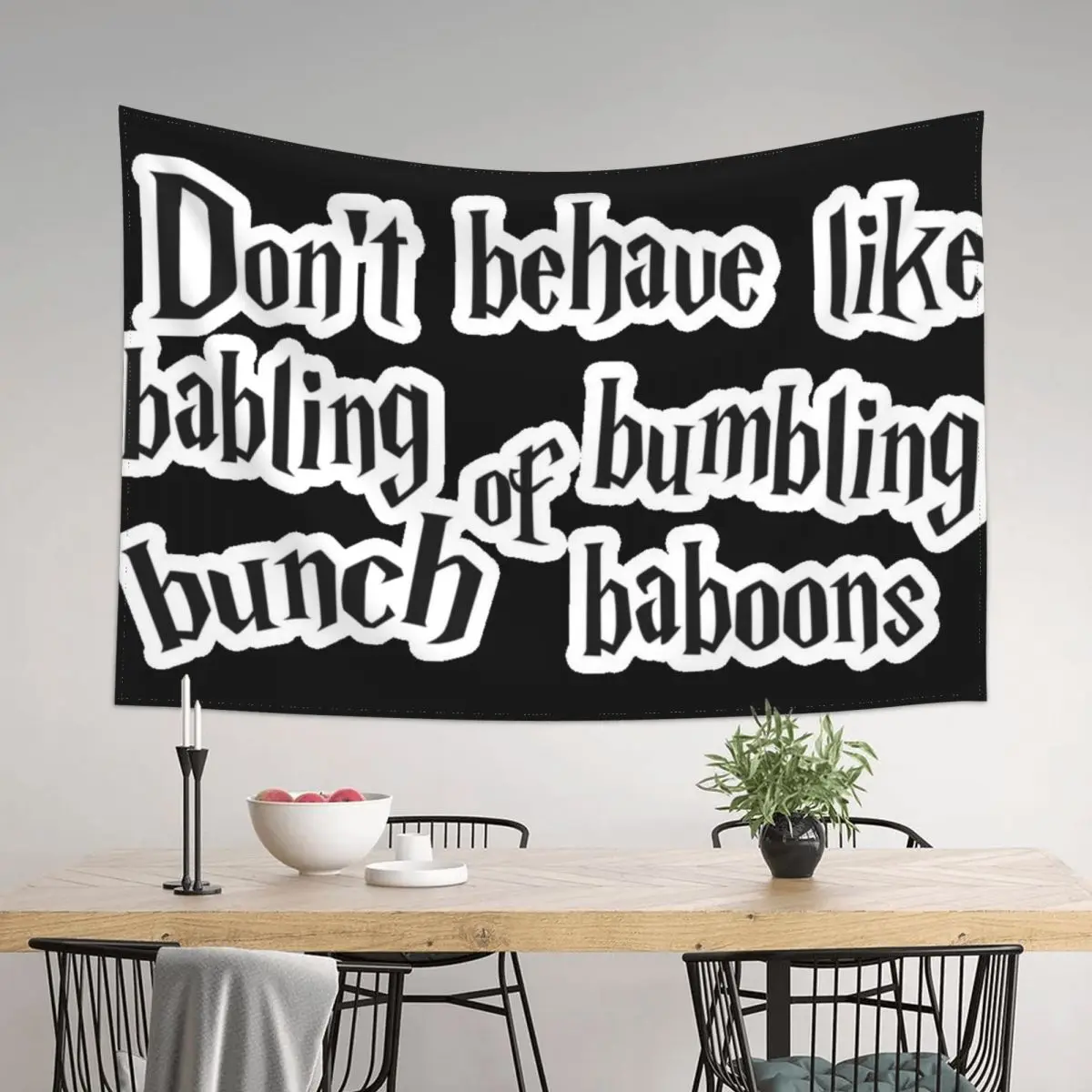 

Harry P babbling baboons 3/4 Sticker Nordic Home Decor Anime Decor Tapestry Decor For Bedroom Room Wall Tapestry