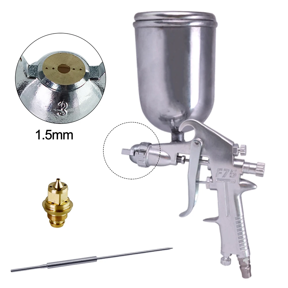 F75 Paint Spray Gun Nozzle 1.5mm Paint Sprayer Nozzle Kit Set Nozzle&Needle&Atomization Cap Original Accessories