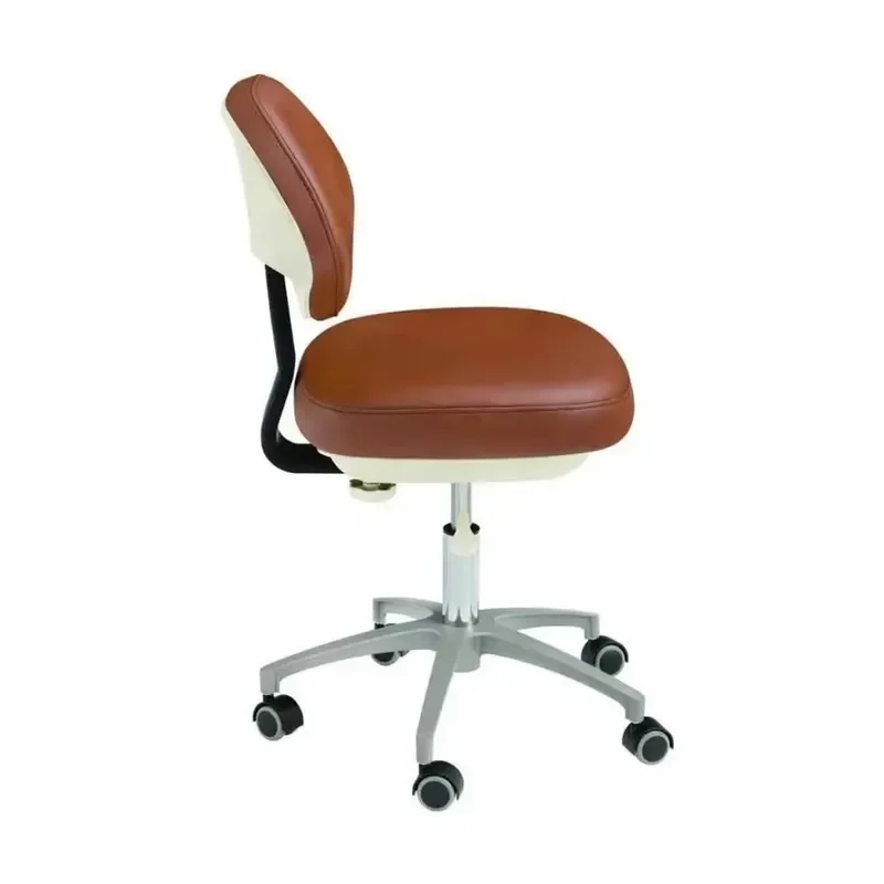 Adjustable Dental Stool Stainless Steel Rolling Doctor Chair with Wheels for Clinic Professional Dentist Seat Ergonomic
