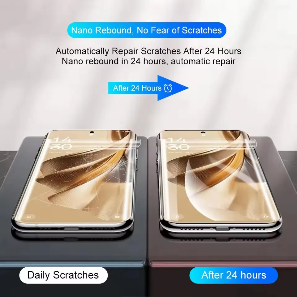 3 قطعة فيلم هيدروجيل ل ممن لهم رينو 12 13 11 10 برو زائد 5 جرام واقيات الشاشة 8T 7 5 لايت 6 وليس الزجاج