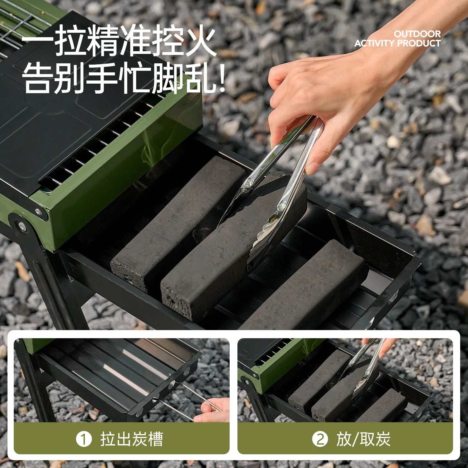 Barbecue Grill Outdoor Folding Barbecue Grill Small Stove Household Garden Charcoal Grill Portable Oven Barbecue Machine