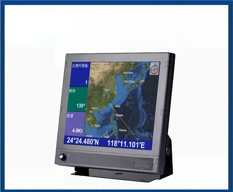 Máquina de gráfico barata e fina Navio de 17 polegadas Navegador GPS Beidou e posicionamento de modo duplo GPS