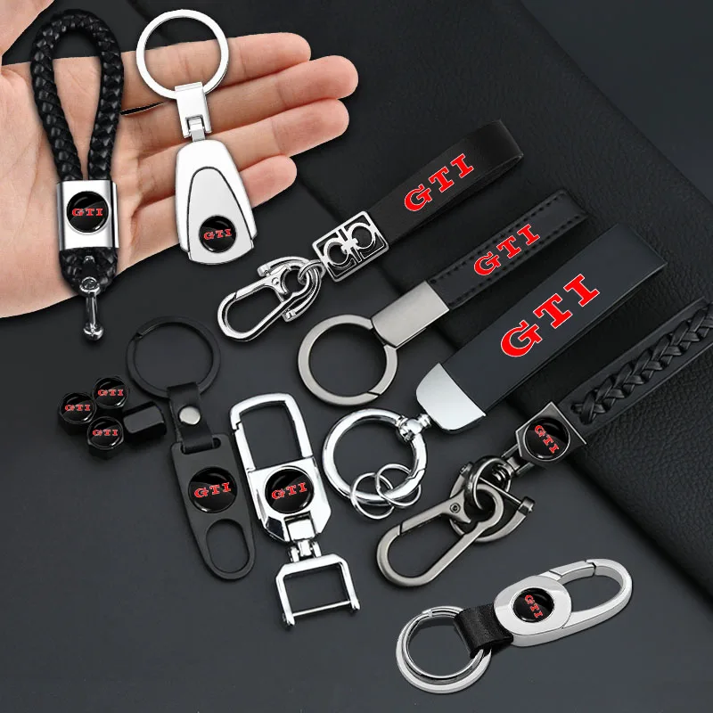 Car Keychain Auto Tire Valve Cap Car Styling Accessories For VW GTI B5 B6 B7 T4 T5 Golf 4 5 6 7 Polo Passat Tiguan Jetta Gol