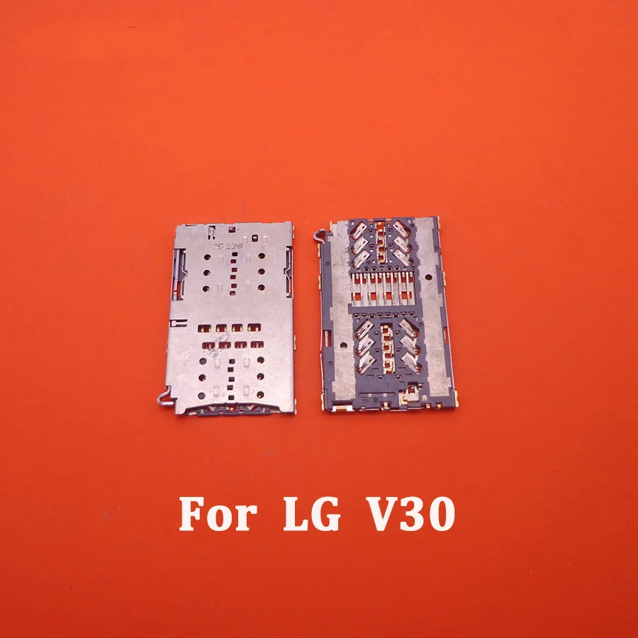 1 Buah/Lot, Soket Sim Card Reader Slot Tray Modul Holder Connector Untuk LG G3 G4 G5 G6 G7 V10 V30