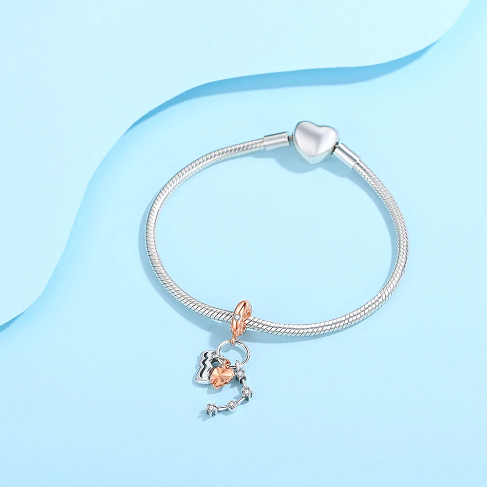 Ahthen 925 فضة رائجة البيع الخرز الدلو استرخى حلية صالح ثعبان سلسلة أساور القلائد للنساء صنع المجوهرات