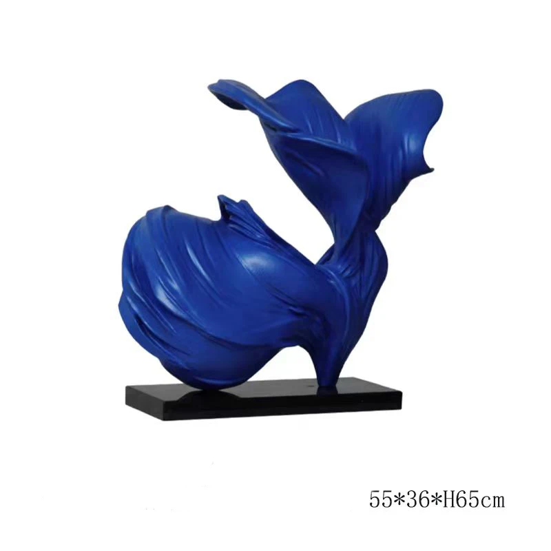 

Abstract modern resin crafts flower sculpture interior decoration and hotel decoration