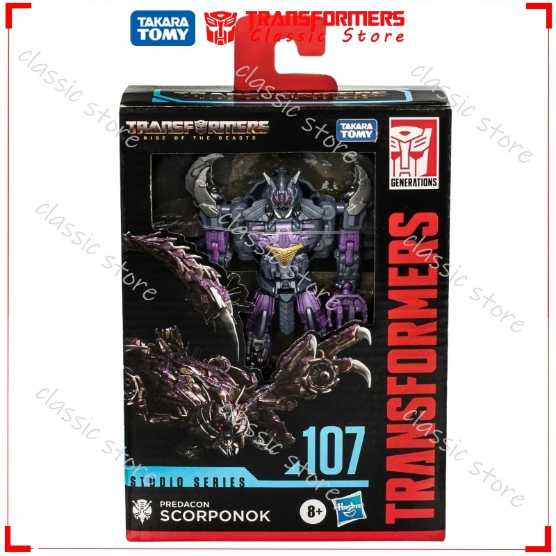 Em estoque clássico transformadores brinquedos estúdio série SS-107 deluxe classe predacon scorponok cybertron autobots figuras de ação presentes