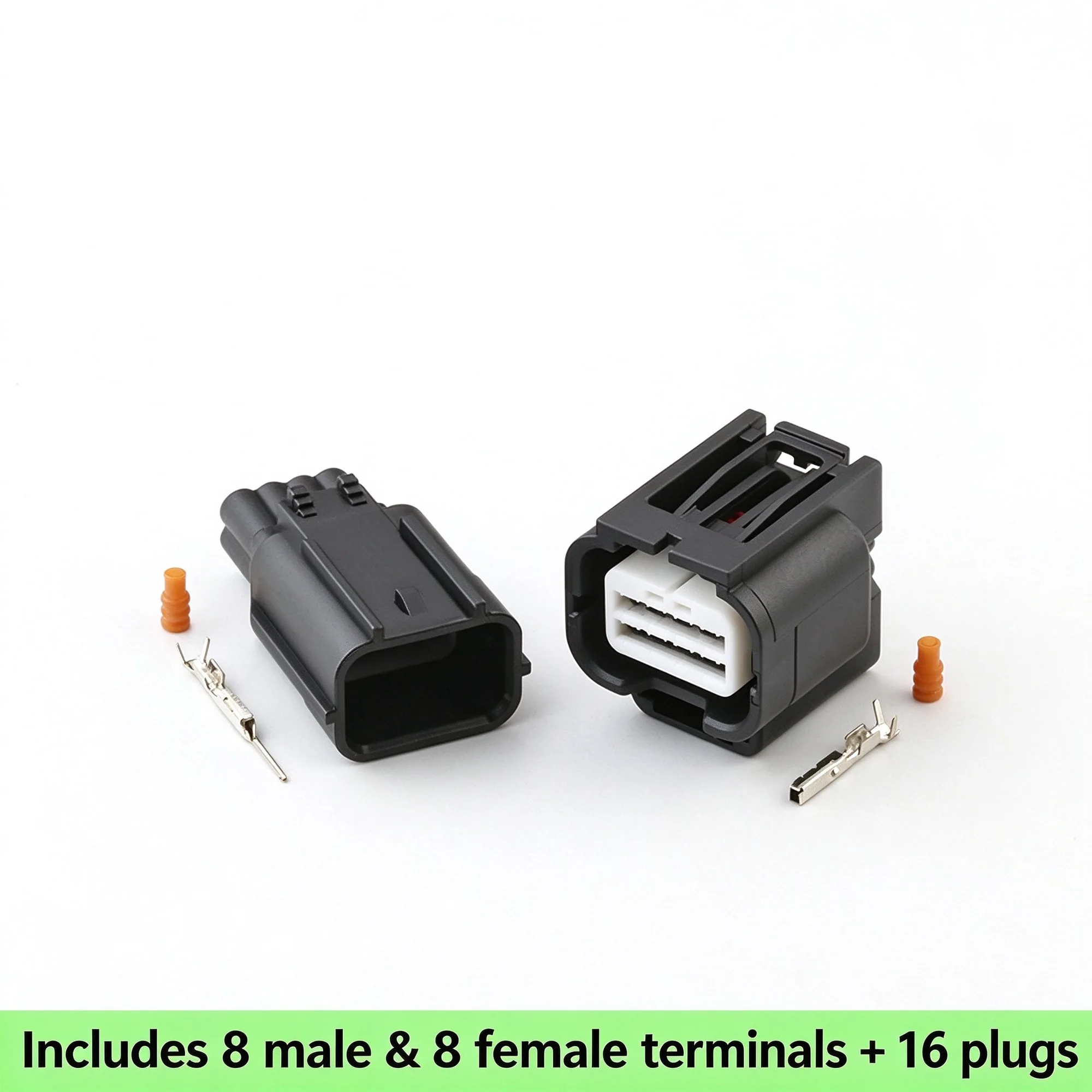 1/5 Sets 8 Pin 7282-2148-30 7283-2148-30 Way Car Small Current Headlight Connector With Wires  Auto Radar Waterproof Sockets
