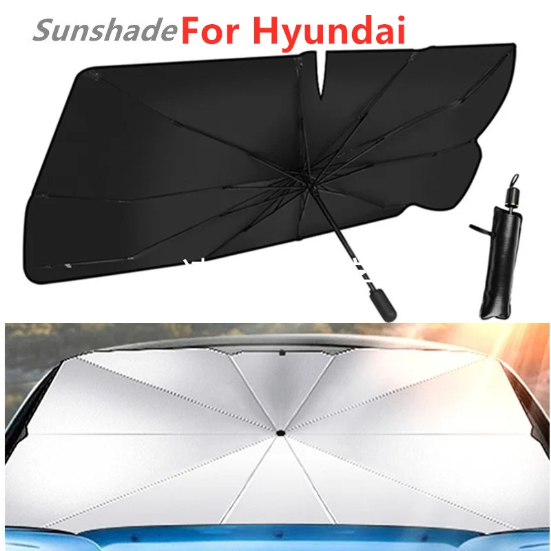 Car Umbrella Front Sunshade Sun Visor for Hyundai Accent Tagaz RB Solaris Elantra Touring I30 i20 i10 FD I30cw i20 Getz Verna 2