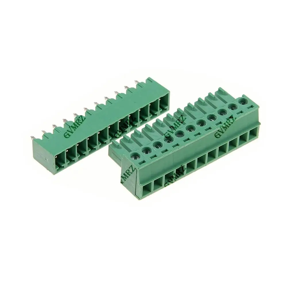 5Set 15EDG 4P 5P 3.81mm PCB Seal Screw Terminal Block 2~12 Pin KF15EDG Female Socket Pin Header Wire Connector+3.81 Male Plug