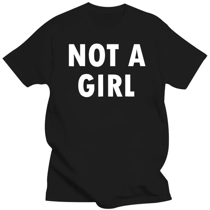 Not A Girl Preferred Pronouns He Him His Non Binary Tshirt  Mens Clothing