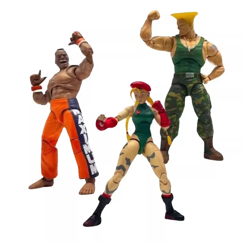 متوفر في المخزون شخصية Jada Ultra Street Fighter II الأصلية: The Final Challengers Cammy / Dee Jay / Guile بمقياس 1/12