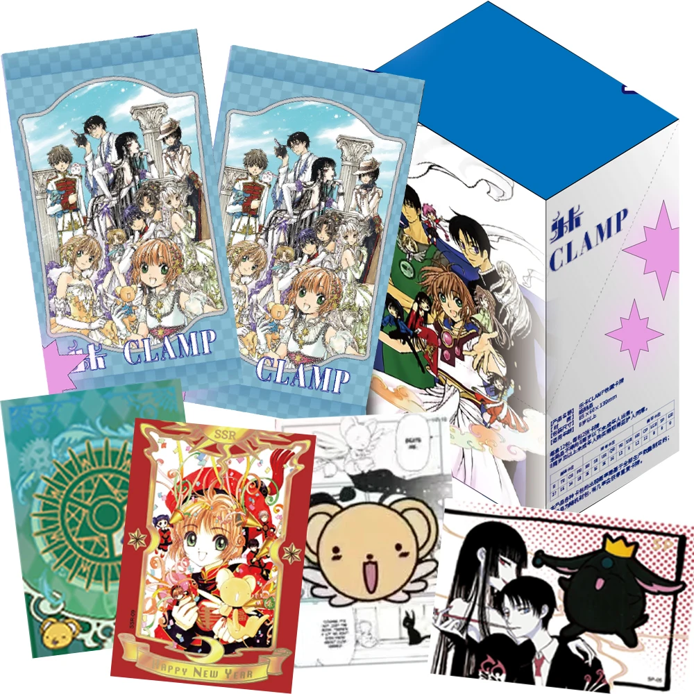 Card Captor Sakura Fun Hobby Collection Cards CLAMP Anime Characters Cartoon Exquisite Rare SP Embroidery Cards Children Gifts