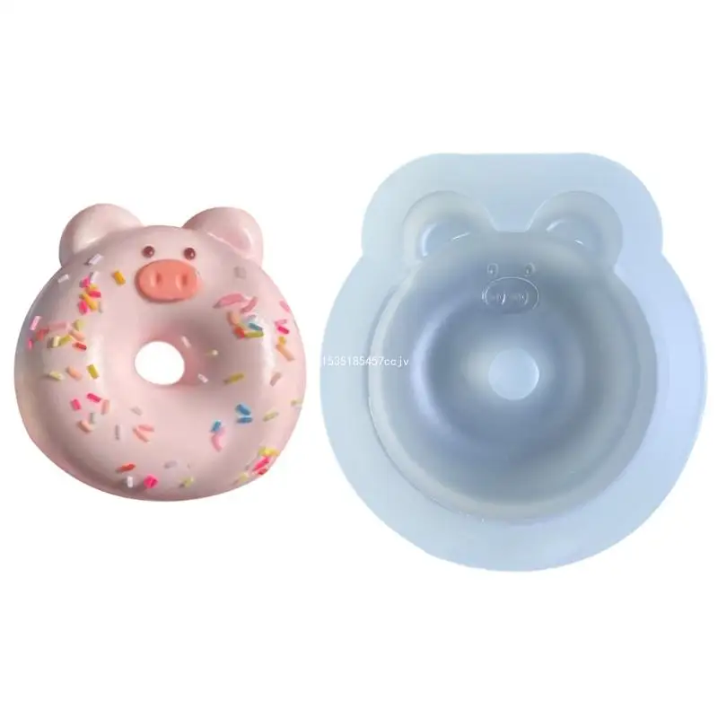 

Pig Donuts Mould Silicone Casting Mold for Bakings Resuable Doughnuts Chocolate Molds DIY Kitchen Accessory Molds Dropship