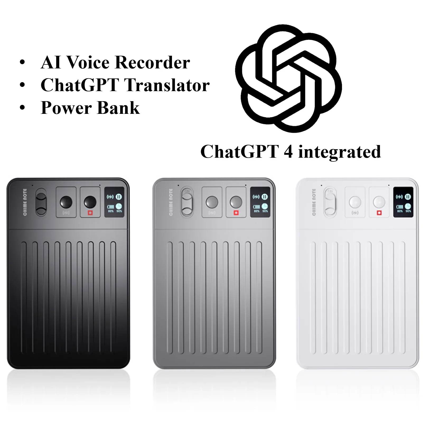 ChatGPT-4 aiパワーミニボイスレコーダー、インテリジェント音声翻訳デバイス、電話充電、無料翻訳者、音声翻訳者、インテリジェント翻訳者