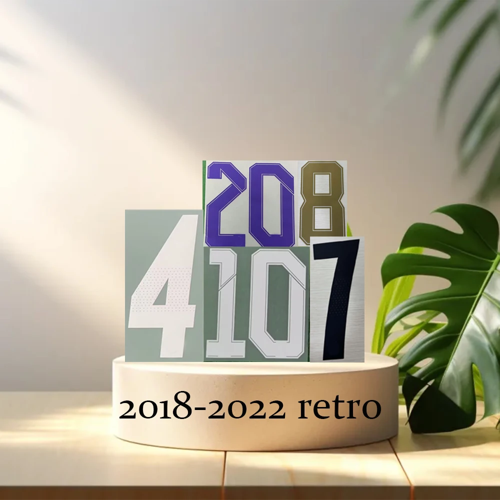 2018-2022 Real Madr2id La Liga Retro Nameset Player Namesets Modr10ic 2019 2021 Jersey Print Top Quality badge