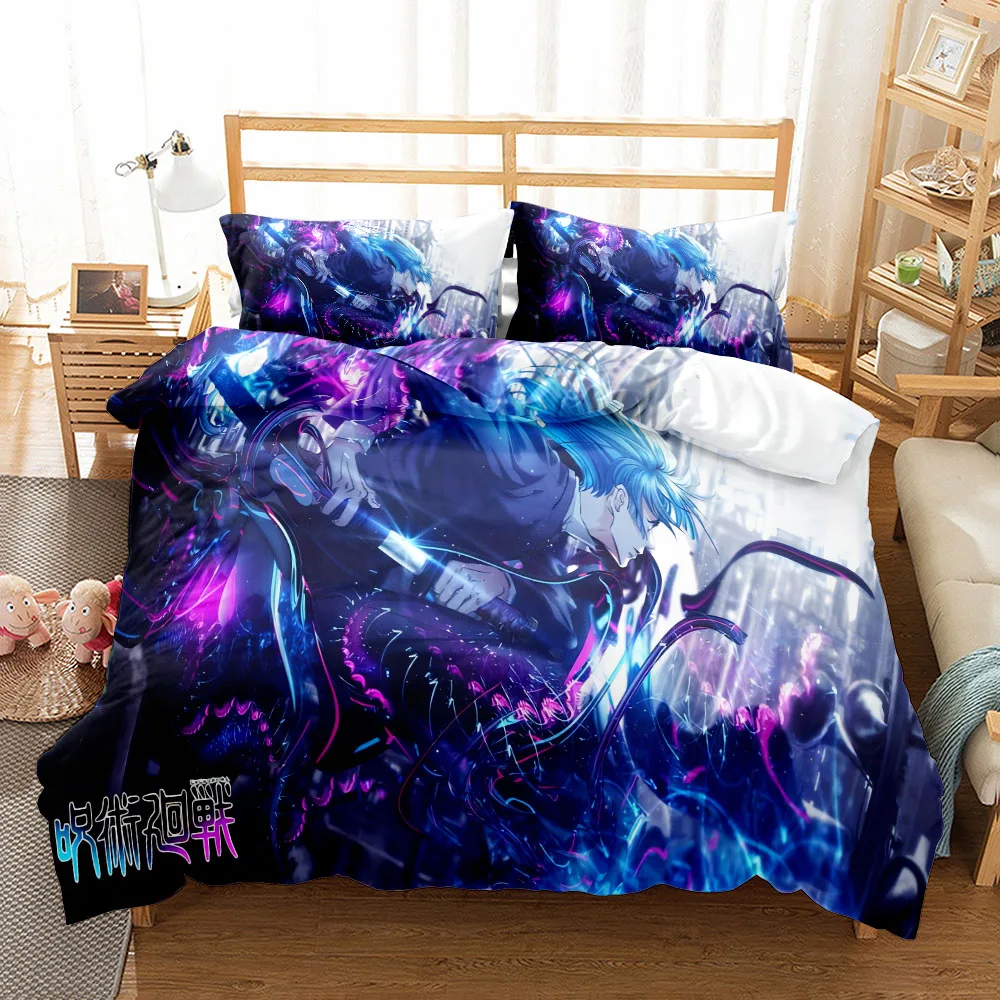 Kaisen Characters Duvet Cover Set King Queen Double Full Twin Single Size Bed Linen Set