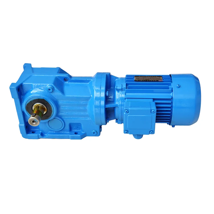 

China Manufacturer's KINGEAR K Series K127 Cast Iron Bevel Gearbox 20:1 Reduction Ratio 12-Month Warranty For Extruder Machine