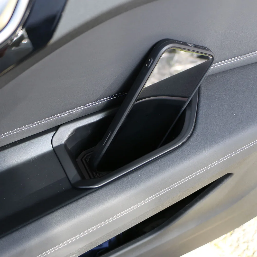 4pcs for Audi Q4 E-Tron Etron 2019-2022 Car Central Console Armrest Box Door Storage Box Internal Manager Car Accessories
