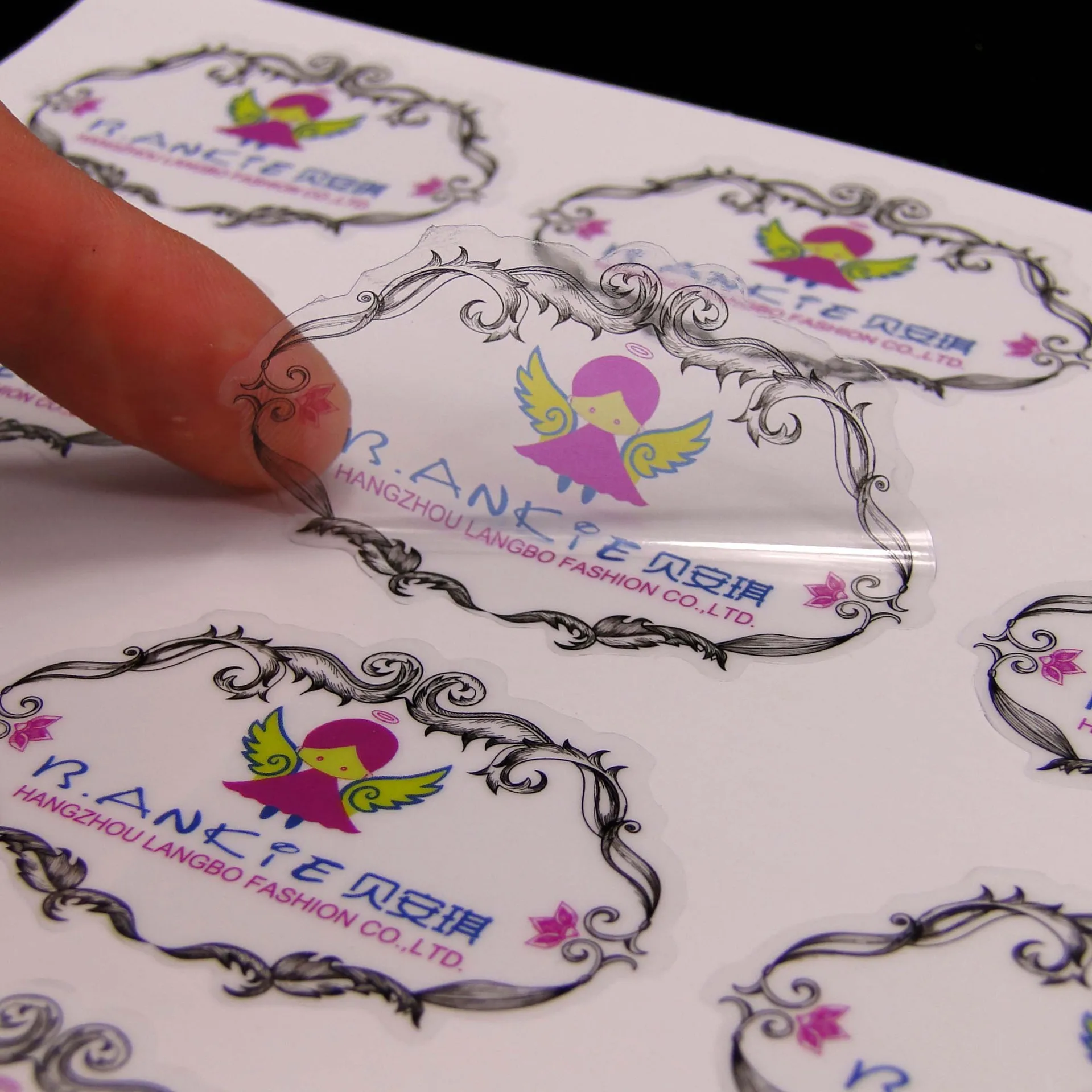 Индивидуальные прозрачные круглые клейкие наклейки с логотипом, водонепроницаемые печатные цветные самозапечатывающиеся красочные этикетки