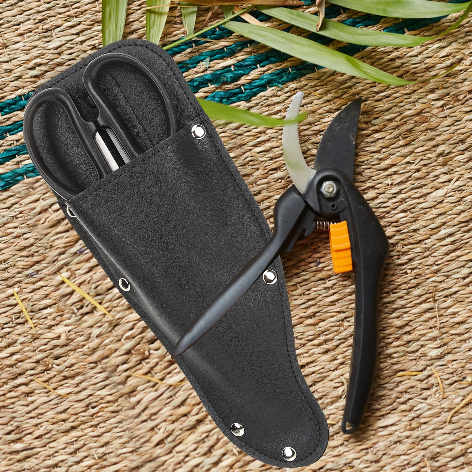 

Garden Pouch Pruners Case Pruning Shears Bag Belt Jacket Scabbard Tools PU Loop Secure Belts Gardening Scissors Storage