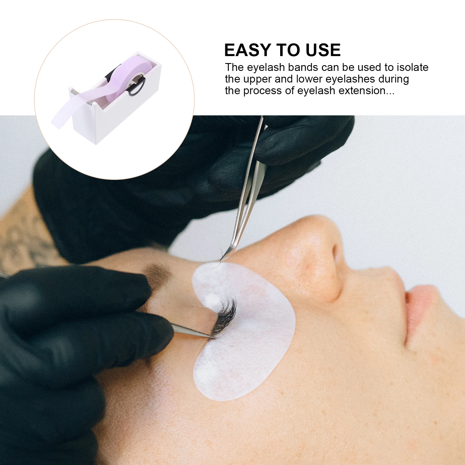 

Eyelash Extension Tapes Adhesive Beauty Tools Eyelash Isolation Patches Practical Durable Salon Home Professional Travel
