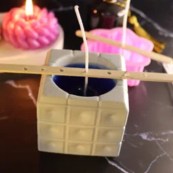 20pcs Wooden Candle Wick Holders Scented Candle Maker DIY Candle Wick Centering Sets for Handmade Candle Making Accessories