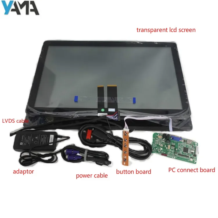 flexible lcd transparent display interactive lcd panels