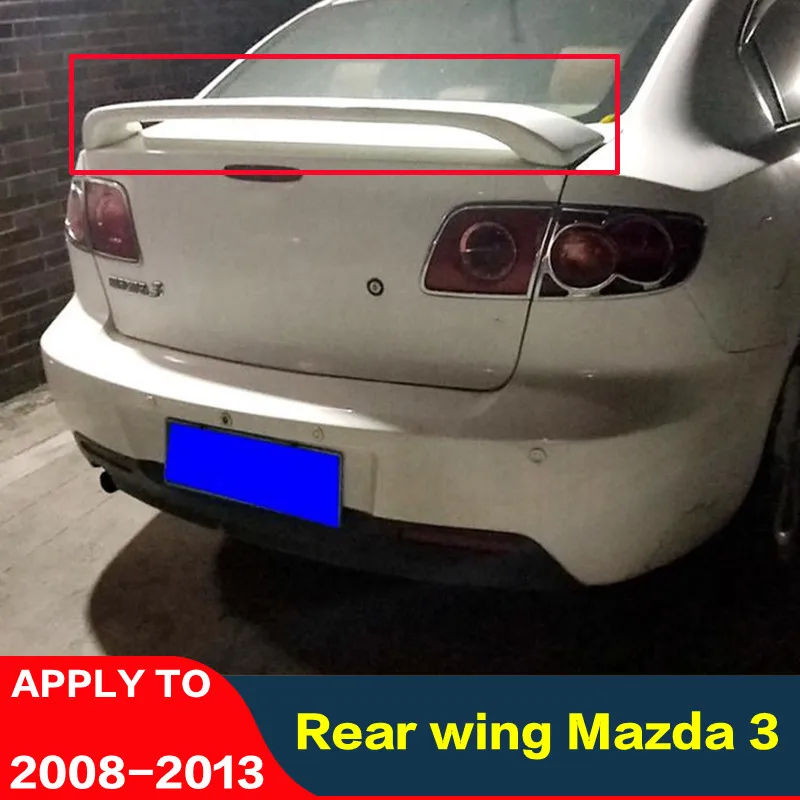 Ceyusot-車のリアスポイラー用のプラスチック製トランク,ボディキット,mazda 3 2008-2013用のアクセサリー