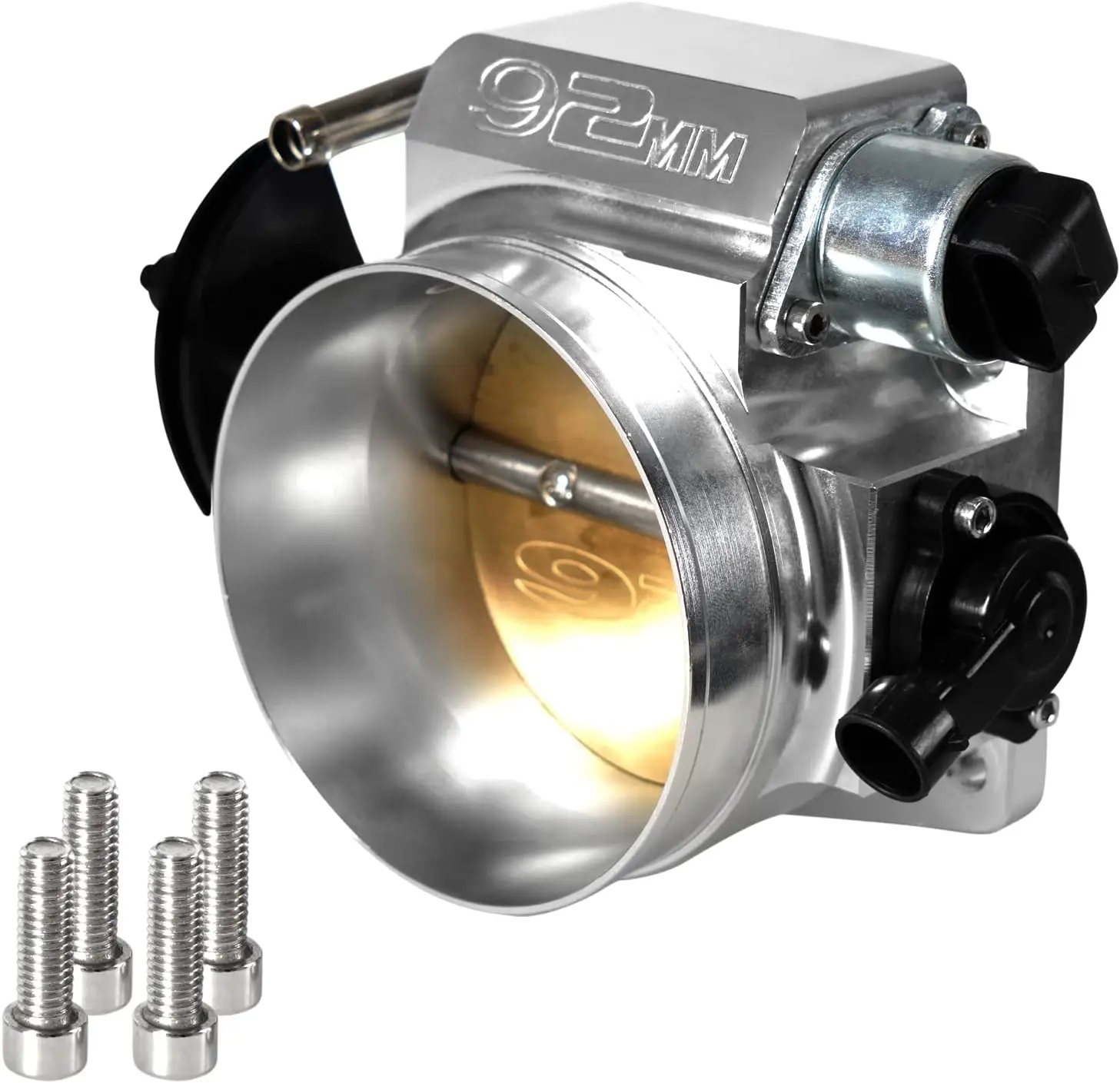92mm Throttle Body 4-Bolt for Chevrolet Ls1-4Ls Ls7 LSx Drive By Cable with Sensors TPS 102mm for Chevrolet  LSX LS LS1 LS2 LS7