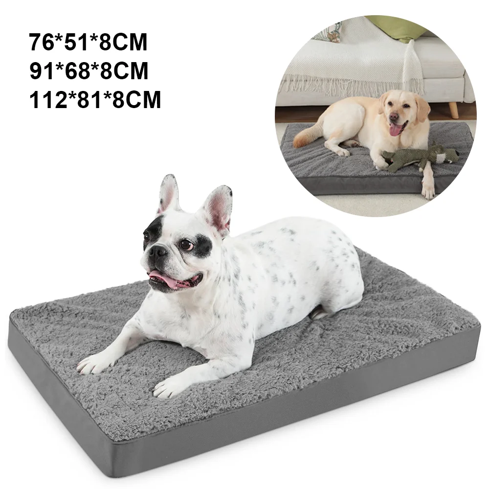Grande cuccia imbottita per cani, tappetino per animali domestici, cuscino caldo con rivestimento removibile, tappetino per cuccia, ideale per cani di piccola, media e grande taglia.