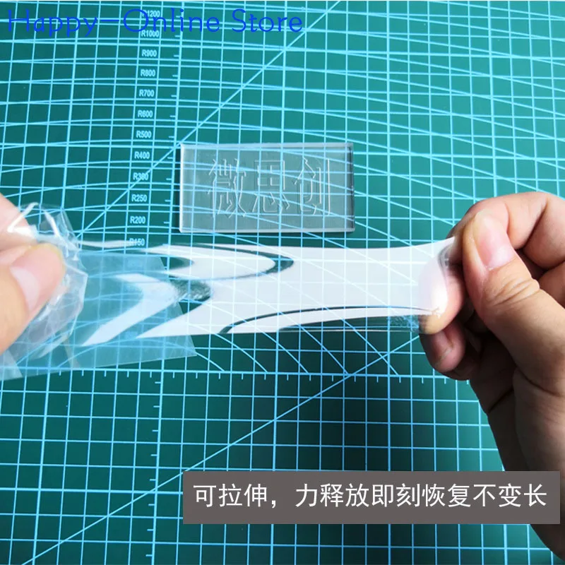 20-600um PDMS فيلم Polydimethylsiloxane Elastomer فيلم شفاف ومسامي وتنفس #3