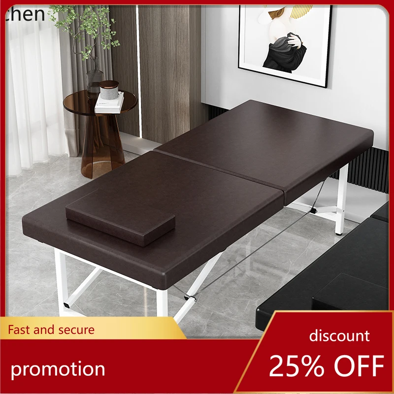 

HXL Folding Beauty Bed Massage Portable Portable Home Needle Moxibustion Physiotherapy Embroidery Bed