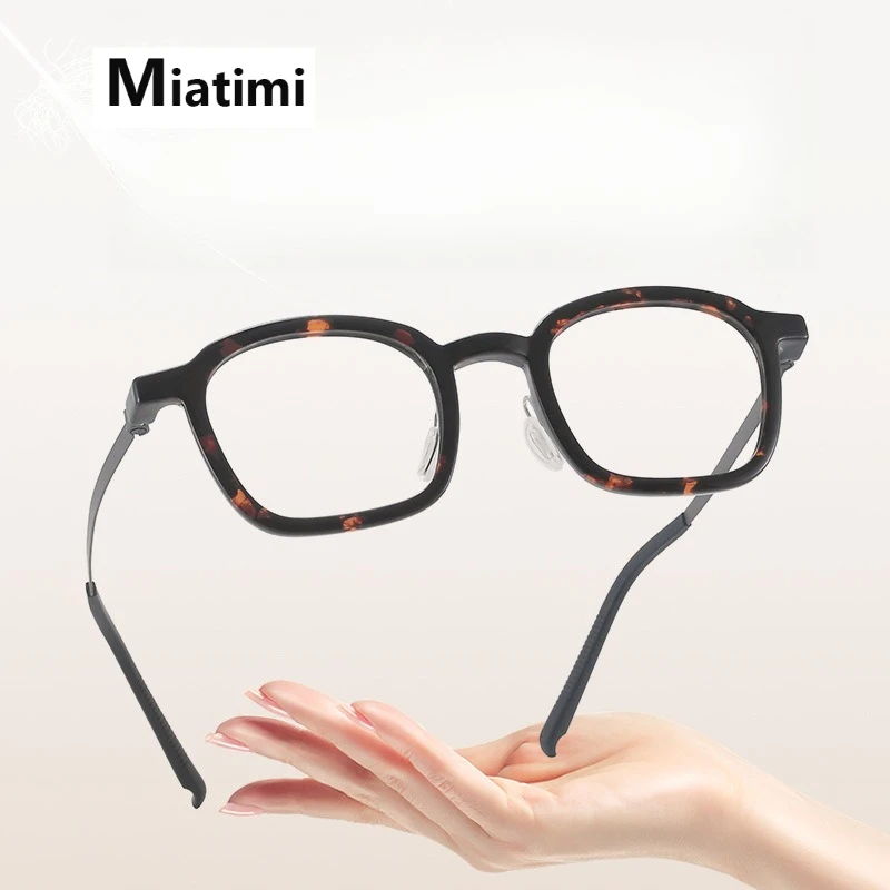 

2026 New Retro Acetate Titanium Glasses Frame Men Retro Round Eyeglasses Frames Women Japanese Design Luxury eyewear