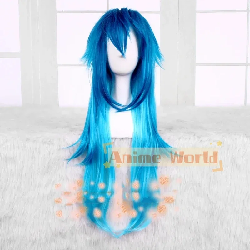 Japan game draical murder cosplay seragaki Aoba wig dmmd seragaki Aoba role play blue gradient hair wig costumes accessories