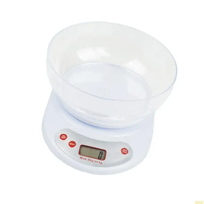 A0NC 2 kg/0,1 g della cucina digitale Display LCD con ciotola rimovibile