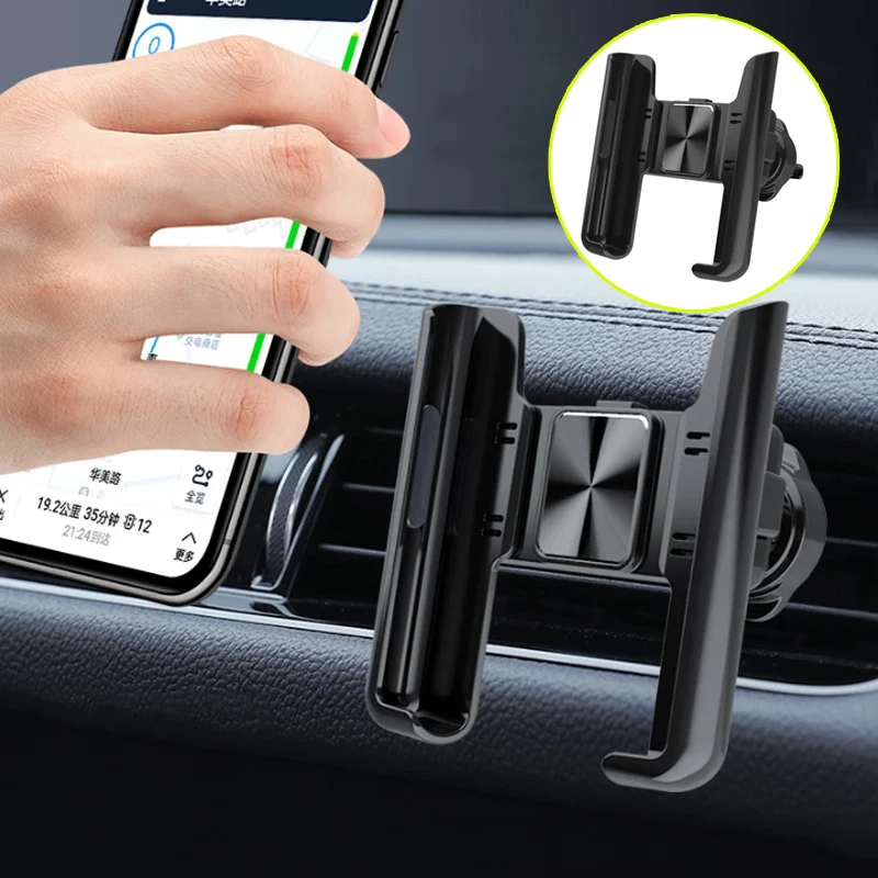 Car Phone Holder 360 degree rotatable snap-on base Universal Phone Holder Navigation Angle Any Adjustment Car Interior Parts