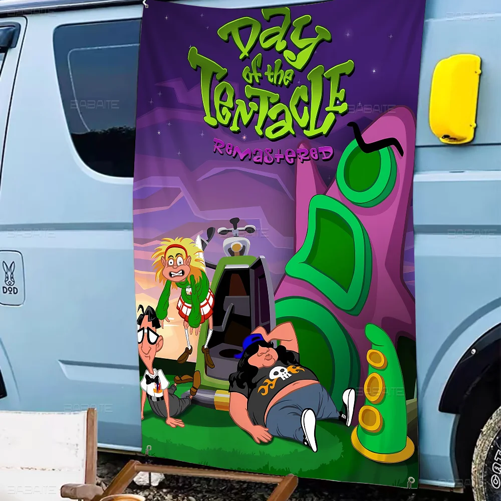 Day of the Tentacle DIY Flag For Family Group Photo Living Room Home Dorm Decor Wall Art Decor Banner