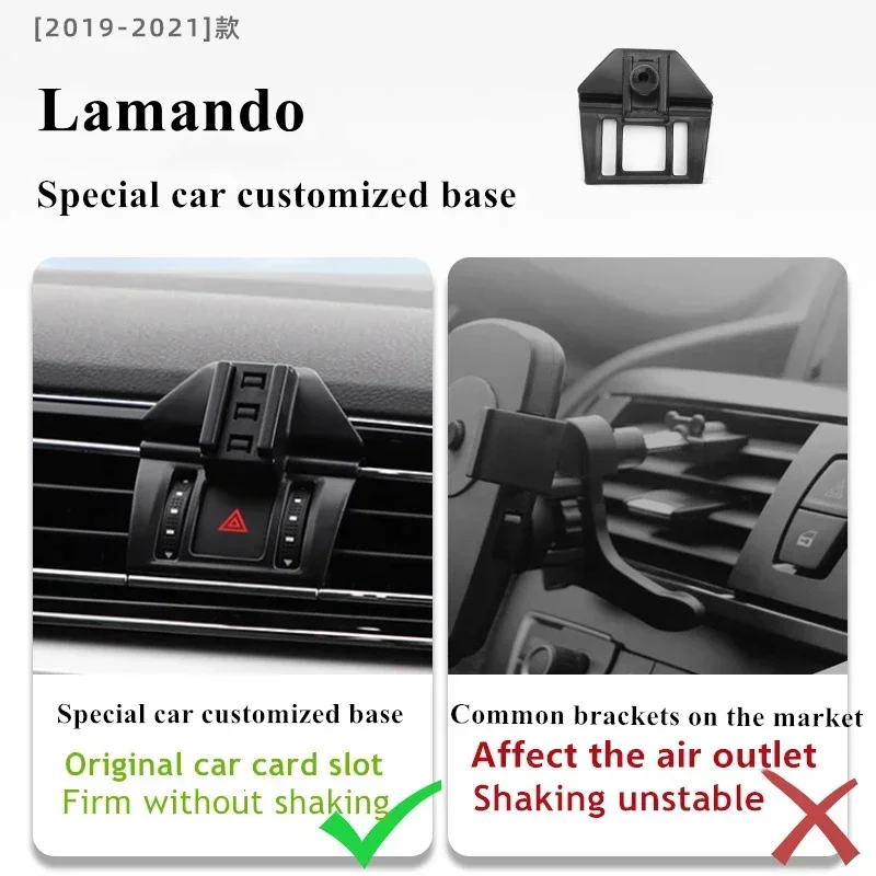 

2019-2021 For Volkswagen Lamando Mobile Phone Holder Wireless Charger Car Mount Navigation Bracket GPS Support